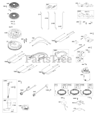 Briggs & Stratton 44S977-0023-B1 - Briggs & Stratton Vertical Engine Flywheel, Controls, Wire Harness, Alternator, Starter