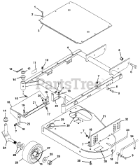 Gravely 49740 - Gravely 32" Deck for Pro-Walk Mower MOWER FRAME