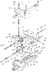 MTD 50690 (136-698-382) - MTD Lawn Tractor (1986) (Greenbrier) Single Speed Transaxle Right Hand