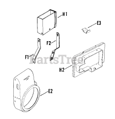 Kohler K241-46720 - Kohler K-Series Engine, Made for John Deere, 10hp, 7.5kW Baffles And Shroud (Cont.) 02090043147