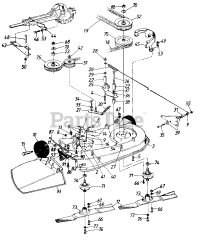 MTD 131-540-000 - MTD Mower Deck, Rev D (1991)