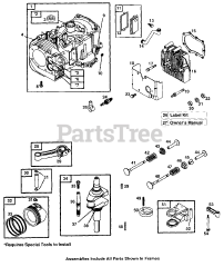 Cub Cadet 933 E (12AE751-100) - Cub Cadet Walk-Behind Mower Engine Assembly (Models 933R &amp; 933E)