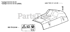Husqvarna 51 EPA - Husqvarna Chainsaw (1998-06) Top Cover