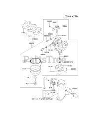 Kawasaki FJ180V-AS27 - Kawasaki Engine CARBURETOR