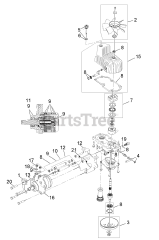 Exmark LZX740KC606CA - Exmark 60" Lazer Z X-Series Zero-Turn Mower, Kohler, CARB (SN: 312000000 - 312999999) (2012) RH Hydro Assembly No. 116-6416