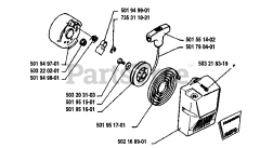Husqvarna 22 RL - Husqvarna String Trimmer (1988-01) Starter Assembly