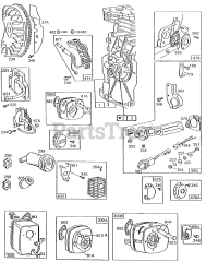 Briggs & Stratton 132232-2139-01 - Briggs & Stratton Horizontal Engine Mufflers,Primer,Electrical