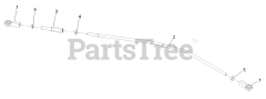 Exmark VTS691CKA48400 - Exmark 48" Vantage S-Series Stand-On Mower, Kawasaki FX691V (SN: 315000000 - 315999999) (2015) RH Tracking Control Linkage Assembly No. 116-4937