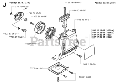 Husqvarna 326 RX - Husqvarna String Trimmer (SN: 20010900001 - 20020500000) STARTER