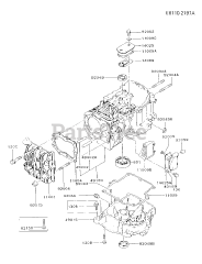 Kawasaki FB460V-CS16 - Kawasaki Engine CYLINDER/CRANKCASE