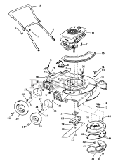 Lawn-Boy 1920 - Lawn-Boy Snow Thrower (SN: 400000001 - 499999999) (1964) Model 7214 Deluxe Mower Parts List