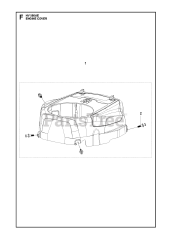 Husqvarna 531262201 - Husqvarna Engine (2022-01) ENGINE COVER