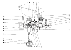 Toro 55050 (935) - Toro Lawn Tractor, Electric (SN: 009000001 - 009999999) (1969)