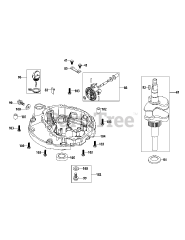 MTD 1P65B0C - MTD Engine 1P65B0C Crankshaft &amp; Crankcase Cover