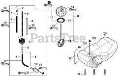 Echo PPF-225 - Echo Pole Saw (SN: E03214001001 - E03214999999) Fuel System
