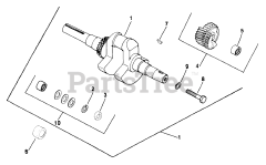 Kohler M10-461535 - Kohler Magnum Engine, Made for Weavers, 10hp, 7.5kW Crankshaft REV 3/15/2006 to show group description.