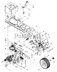 Cub Cadet 1170 (13AD608G101) - Cub Cadet Lawn Tractor (SN: 1H019H - 1H310H) Drive System &amp; Rear Wheels