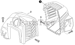 Echo SHC-2620 - Echo Shaft Hedge Trimmer (SN: U98815001001 - U98815999999) Engine Cover