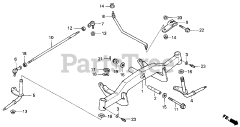 Honda H4518 H HSA/C (MZAT) - Honda Lawn Tractor, Made in Japan (SN: MZAT-3000001 - MZAT-3999999) FRONT AXLE