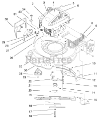 Toro 20651 - Toro 51cm Recycler Walk-Behind Mower (SN: 099000001 - 099999999) (1999)