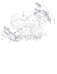 Ariens 915225 - Ariens Ikon-X 52" Zero-Turn Mower, Kawasaki FR, CARB (SN: 035000 - 044999) Fenders