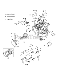 Troy-Bilt 1P65TU - Troy-Bilt Engine 1P65TU Crankcase