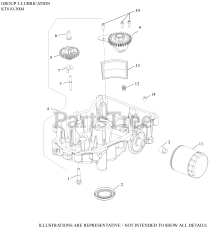 Kohler KT610-3004 - Kohler 6600 Series Engine, Basic Version, 19hp, 14.2kW 03 Lubrication