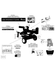 Remington 24CF50MX783 - Remington Log Splitter (2015) Label Map 24CF50MX783