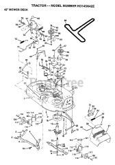 Poulan HD 145H42 E - Poulan Lawn Tractor (1997)
