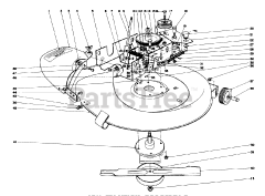 Toro 56033 - Toro 25" Premium Keylectric Rear-Engine Riding Mower (SN: 005000001 - 005999999) (1975)