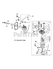 MTD 4P90MU - MTD Engine 4P90MU Carburetor Assembly