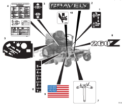 Gravely 992158 (PM 272H XDZ) - Gravely Pro-Master 72" Zero-Turn Mower, 27hp Daihatsu Diesel (SN: 002500 - 002999)