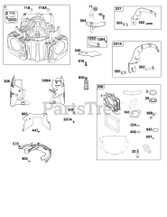 Briggs & Stratton 44C677-0006-B1 - Briggs & Stratton Vertical Engine Cylinder Group