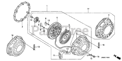 Honda GX200 QXB2/A (GCAE) - Honda Engine, Made in Japan (SN: GCAE-1900001 - GCAE-8999999) RECOIL STARTER (1)