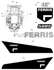 Ferris 500S (5902182) - Ferris 500S Series 48" Zero-Turn Mower, 25hp Briggs & Stratton
