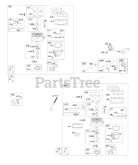 Briggs & Stratton 44S977-0023-B1 - Briggs & Stratton Vertical Engine Carburetor, Fuel Supply