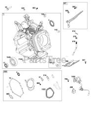 Briggs & Stratton 25T232-0344-H1 - Briggs & Stratton Horizontal Engine Cylinder Group