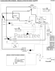 Ferris IS 700Z (5901394) - Ferris IS700Z Series 61" Zero-Turn Mower, 26hp Briggs & Stratton, CARB, Side-Discharge Electrical Schematic - Ign. Ground Circuit/Op. Pres. - B&amp;S 49R977 Vanguard S/N: 2017954956 &amp; Above