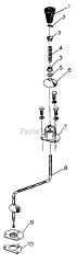 Cub Cadet 1604 (143-580-100) - Cub Cadet Garden Tractor Gear Shift Mechanism-582-SN 720000 &amp; Up