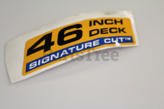 MTD 777D15399 Label-Cyclo Cut  46"