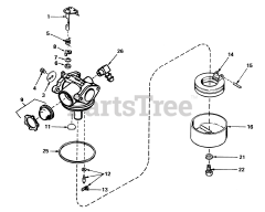 Toro 20705 - Toro Walk-Behind Mower (SN: 000000001 - 000999999) (1980) Carburetor No. 632050
