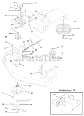 Gravely 895401 (FP-3132) - Gravely Tow-Behind Finishing Mower (SN: 000101 & Above)