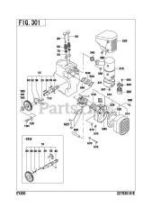 Subaru Robin EY200BB0100 (EY20) - Subaru Robin Engine 301 Intake &amp; Exhaust