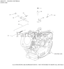 Kohler CH395-3260 - Kohler Command PRO Engine, Made for Fuzhou Longteng, 9.5hp, 7.1kW 09 Engine Controls