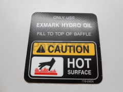 Toro E523552 Hydraulic Tank Decal