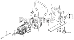 Honda EG1500 K4 A (G200) - Honda Generator, Made in Japan (SN: G200-1000107 - G200-9999999) ROTOR + FRAME BED