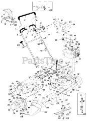 White Outdoor 125-202-190 - White Outdoor Lawn Boss 21" Walk-Behind Mower (1985)