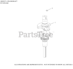 Kohler PCV850-3000 - Kohler Command PRO EFI Propane Engine, Basic Version, 27hp 01 CrankShaft