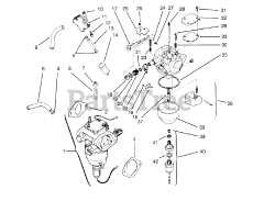 Toro 72062 (264-6) - Toro Yard Tractor (SN: 059000001 - 059000227) (1995) Fuel System (kohler Engine Cv16s-Ps61514)