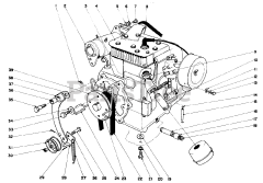 Toro 55302 (950) - Toro Suburban Lawn Tractor (SN: 009000001 - 009999999) (1969)
